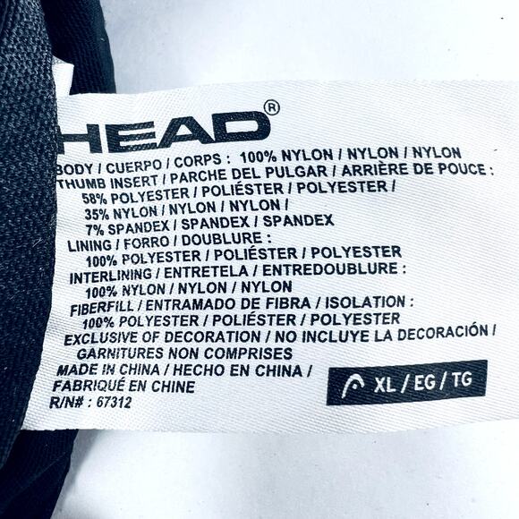 Head Ski Gloves Girls XL Black Purple Wrist Strap Snow Boarding, Winter Sport - Picture 6 of 8